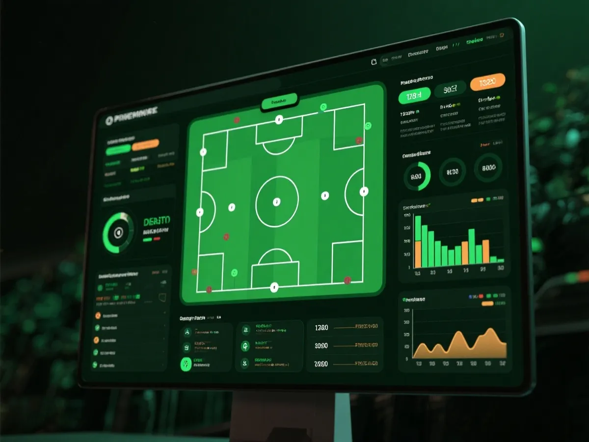 賽事分析與即時比分整合示意